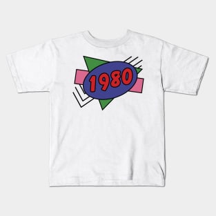 Year 1980 Retro 80s Graphic Kids T-Shirt